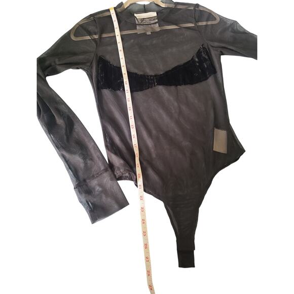 SAMI MIRO VINTAGE Mesh Bodysuit Size Medium - Picture 9 of 10